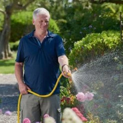 Hozelock Starter Hose 15m 9 Hozelock Starter Hose 15m -Terra Bloom Furniture Shop 00123903 Yellow Superhoze EnjoyingWatering LifestylePackshot 0679