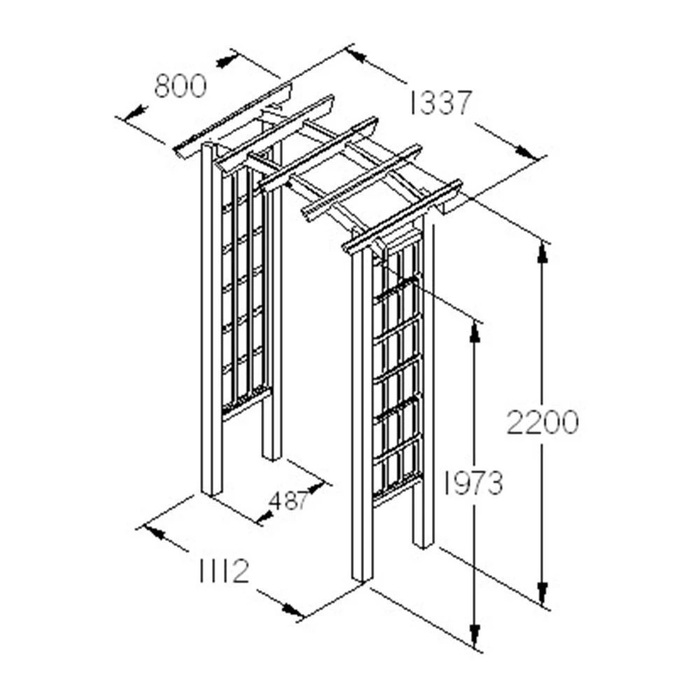 Ryeford Garden Arch 4 Ryeford Garden Arch - Image 2