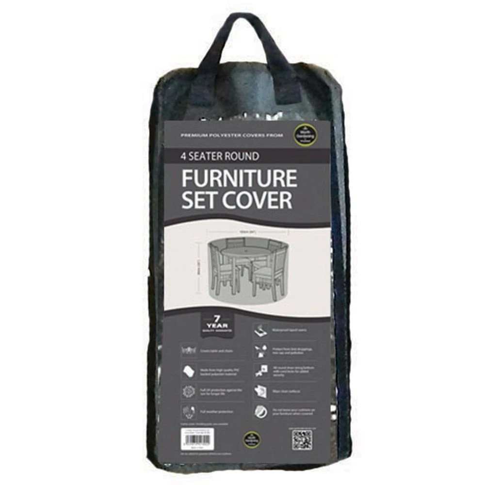 4 Seater Round Furniture Set Cover 3 4 Seater Round Furniture Set Cover