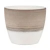 Espresso Cream Textured Indoor Pot Cover 19cm