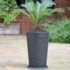 Varese Med Planter - Dark Brown 35cm 1 Varese Med Planter - Dark Brown 35cm -Terra Bloom Furniture Shop 10056287 Varese Medium Dark Brown