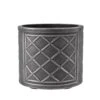 Lead Effect Round Planter - Pewter 44cm