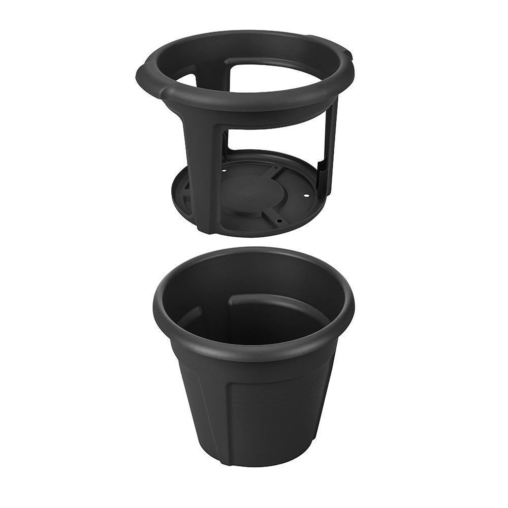 Elho Green Basics Potato Pot Living Black 33cm 4 Elho Green Basics Potato Pot Living Black 33cm - Image 2