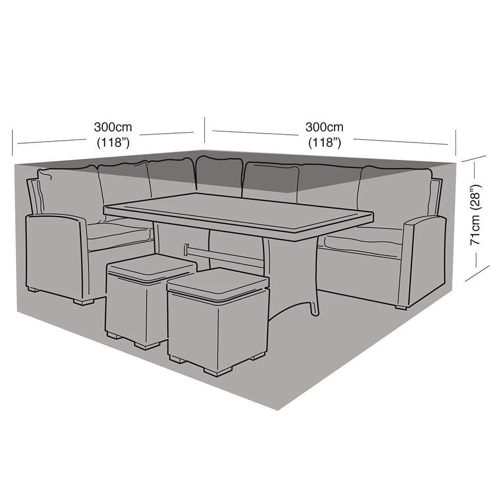 Large Square Casual Dining Set Cover 6 Large Square Casual Dining Set Cover - Image 4