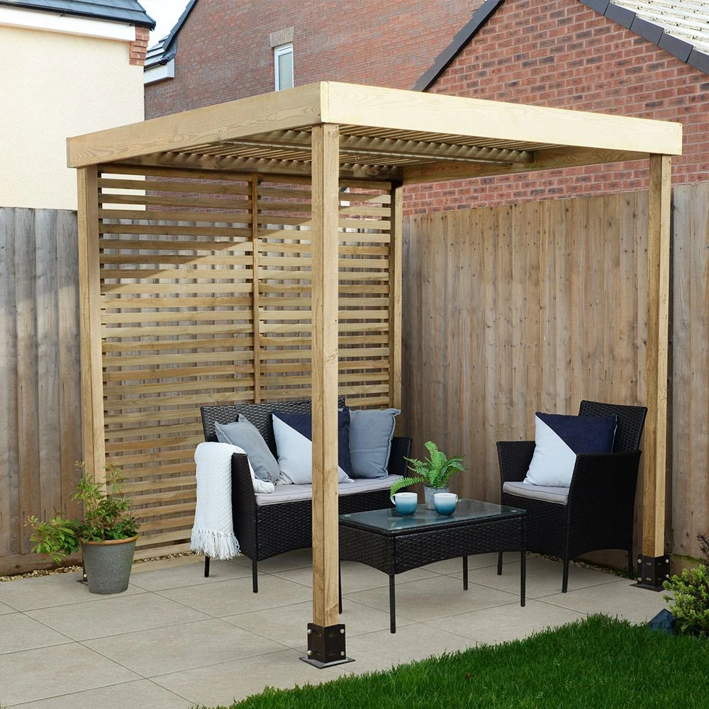 Direct - Modular Pergola With 1 Side Set 3 Direct - Modular Pergola With 1 Side Set