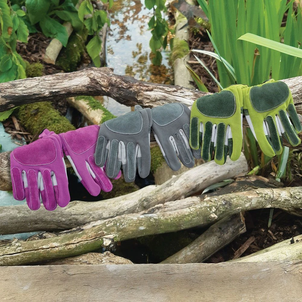 Leather Flexi Rigger Gloves - Grey - Large 4 Leather Flexi Rigger Gloves - Grey - Large - Image 2