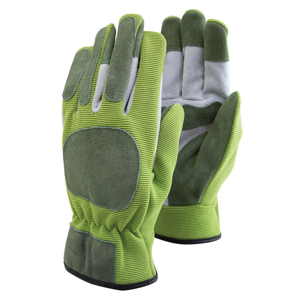 Leather Flexi Rigger Gloves - Green - Medium 3 Leather Flexi Rigger Gloves - Green - Medium