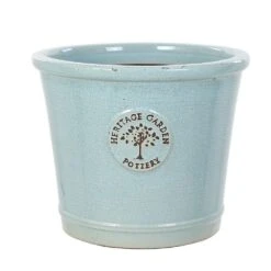 Heritage Crackle Glazed Conical Pot - Green 40cm -Terra Bloom Furniture Shop 10252723 EDWCRACK24 LB 1