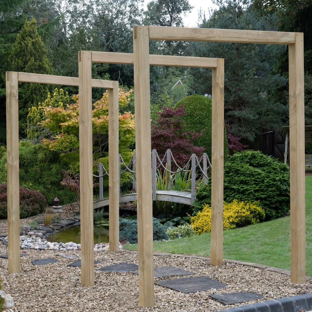 Sleeper Garden Arch - Set Of 3 3 Sleeper Garden Arch - Set Of 3