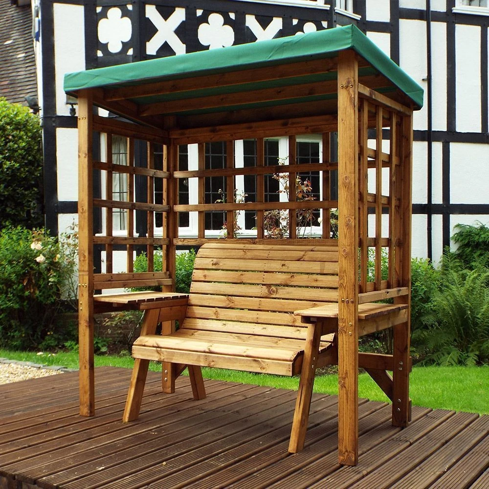Charles Taylor - Wentworth Two Seater Arbour Green Roof - Garden Furniture 4 Charles Taylor - Wentworth Two Seater Arbour Green Roof - Garden Furniture - Image 2