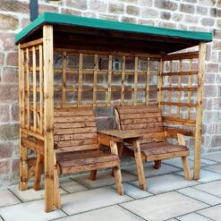 Charles Taylor - Grand Henley Arbour Green Roof - Garden Furniture