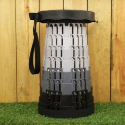 Black & Grey Telescopic Stool