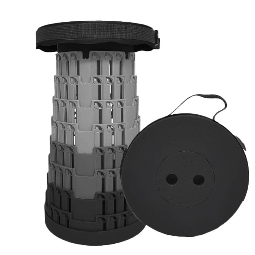 Black & Grey Telescopic Stool 6 Black & Grey Telescopic Stool - Image 4